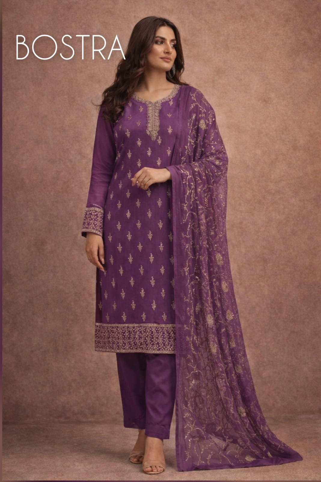 Lurex line with sequin embellishment-502